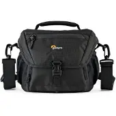 Lowepro Nova 160 AW II - Skuldertaske til digitalkamera med objektiver - 600D polyester, 150D polyester, 148T polyester, 190T ripstop, 450D Shadow Rip Polyester, 190T nylon - sort