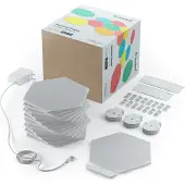 Nanoleaf Shapes Starter Kit - Trådløst belysningssæt - LED x 15 - 2 W - klasse G - RGBW-lys - 1200-6500 K - hexagon