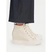 GUESS Guesstil kvinder. FLTSUNFAL12 Sundae-sneakers i guld (40), Guldfarvet, Stof, Fast, Blonder, Casual