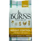 Burns Weight Control Adult/Senior Kylling & Havre - Økonomipakke: 2 x 12 kg