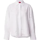 HUGO HUGOtil kvinder. 50562585 Bluse Echinacea hvidt print (40), Casual, Viscose, Lange ærmer