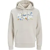 Jack & Jones Sweatshirt 'JJEJeff' kit / blå / sennep / hvid