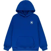 Converse Hættetrøje - Blue m. Print - - 10-12 år (140-152) - Hættetrøje