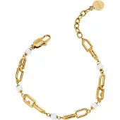 Furla Armbånd 'CHAINED LOGO' guld / hvid