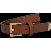 Ralph Lauren Lauren Ralph Laurentil kvinder. 412912036001 Smalt bælte i brunt kornet læder (L), Casual