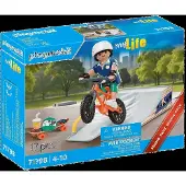 Playmobil Snowboarder Med Rampekonstruktionsspil
