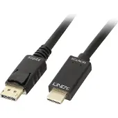 Lindy 36923, 3 m, DisplayPort, HDMI Type A (Standard), Hanstik, Hanstik, 3840 x 2160 pixel
