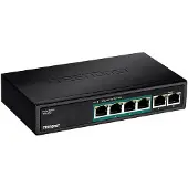 Trendnet TPE S50 - Switch - ikke administreret - 4 x 10/100 (PoE) + 1 x 10/100 - desktop - PoE (31 W)