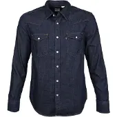 Levi's Bluser & t-shirts 'Barstow Western Standard Fit Shirt' blue denim