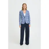 Ichi Blazer 'KATE' blå / hvid