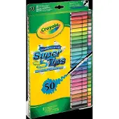 Crayola Tuscher - 50 stk. - Super Tips - Multifarvet - - OneSize - Tusch