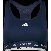 Adidas Sports-BH 'TECHFIT' mørkeblå / hvid
