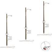 Woodland N Træmaslampe enkel Færdig model WJP5638 3 stk