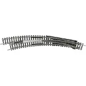 Minitrix T14947 N skinne Kurvesporskifte, Venstre 30 °