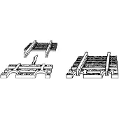 Fleischmann 22215 N skinne (uden ballast) Flexspor, Endestykke