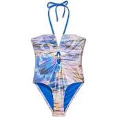 Desigual Badedragt royalblå / lilla / orange / sort