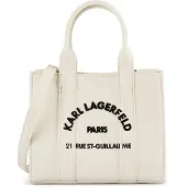 Karl Lagerfeld Håndtaske 'Rue St-Guillaume' sort / hvid