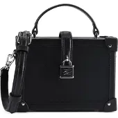Karl Lagerfeld Håndtaske 'Sac à main avec cadenas K/Autograph Noir/ Nickel' sort