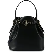Ralph Lauren Lauren Ralph Laurentil kvinder. 431982787001 Blaike medium skuldertaske i sort læder (OSFA), Casual