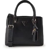 GUESS Guesstil kvinder. HWZG9672050 Noelle saffiano sort håndtaske (OSFA), Casual, Polyuretan