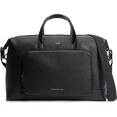 Tommy Hilfiger Weekendtaske 'Caviar Grain Metal Logo Duffle' sort