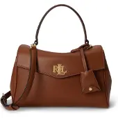 Ralph Lauren Lauren Ralph Laurentil kvinder. 431P15611001 Lille brun Farrah-taske i nappalæder (OSFA), Casual, Klassisk