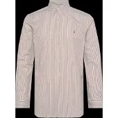 Ralph Lauren Polo Ralph Laurentil mænd. 710929346504 Skjorte i poplin og elastan Custom Fit beige (XL), Casual, Bomuld, Lange ærmer