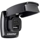 Scanstrut 1xusb-a Og 1xusb-c 12/flip Pro Hurtig Opladning Dobbelt Usb-stik 24v