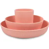 Filibabba Spisesæt - Silikone - 3 dele - Peach - - OneSize - Spisesæt