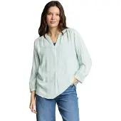 Tom Tailor Bluse mint / hvid