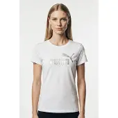 Puma Ess Metallic No. 1 Logo T-shirt, størrelse Large