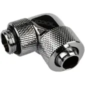 Alphacool Eiszapfen Connector Series 90° Socket 13/10mm - Kølevæske system tilpasning - krom