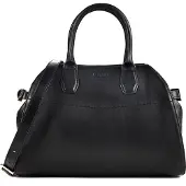 GUESS Skuldertaske 'Sac Bandoulière Yulia Small Satchel Black' sort