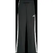 Adidas Bukser 'ESSENTIALS 3-STRIPES OPEN HEM FLEECE' sort / hvid