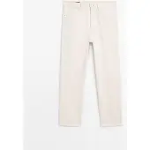 Massimo Dutti - Male - Tapered Fit Jeans - Råhvid - 31