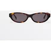 Massimo Dutti - Female - Smalle Solbriller Med Skildpaddeskjoldseffekt - Brun - 01