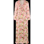 Coster Copenhagen Kjole lysegrøn / orange / pink / hvid