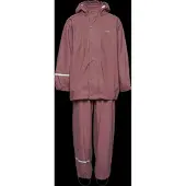 CeLaVi Regntøj m. Seler - PU - Rose Brown - - 100 - Regntøj