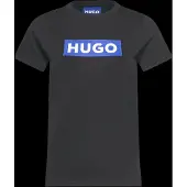 HUGO Slim fit T-shirt i bomuld med logoprint