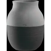 Kähler Omaggio Circulare Vase H20 cm Antracitgrå
