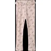 Name it Leggings 'NMFGavo' oliven / lilla / pastellilla