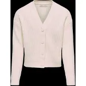 Kids Only Cardigan - Rib - Strik - KogMandy - Birch - - 13-14 år (158-164) - Cardigan
