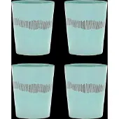 Serax Ottolenghi Feast tekop 33 cl 4-pak Azure stripes-red