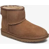 Ugg UGGunisex til børn. 1017715T Classic Mini II Ankelstøvler i læder, brun (26), Fast, Ingen, Casual, Afslappet, børnetøj