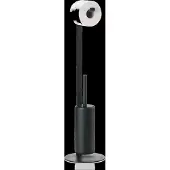 Zone Denmark Rim toiletrulleholder med børste Black