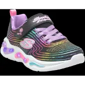SKECHERS Piger Bølgede Lys Sneakers Sort