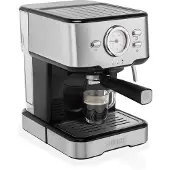 Princess 249412 - Kaffemaskine med mælkeskummer - 20 bar - metalstål