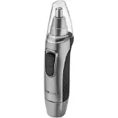 Clatronic NE 3595 Nose and Ear Hair Remover with Light for Precise Grooming Stainless Steel Blade Head - Detachable for Cleaning