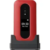 Doro Leva L31 - grundtelefon, rød / hvid