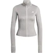 Adidas Workout Essentials Heather Zip Through Jakke, størrelse Medium